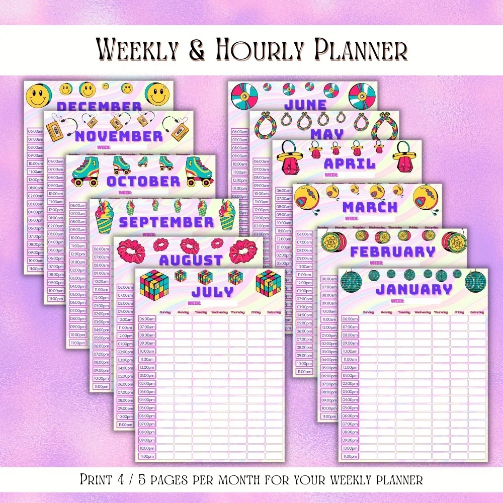 Colorful Road Trip Planner Binder